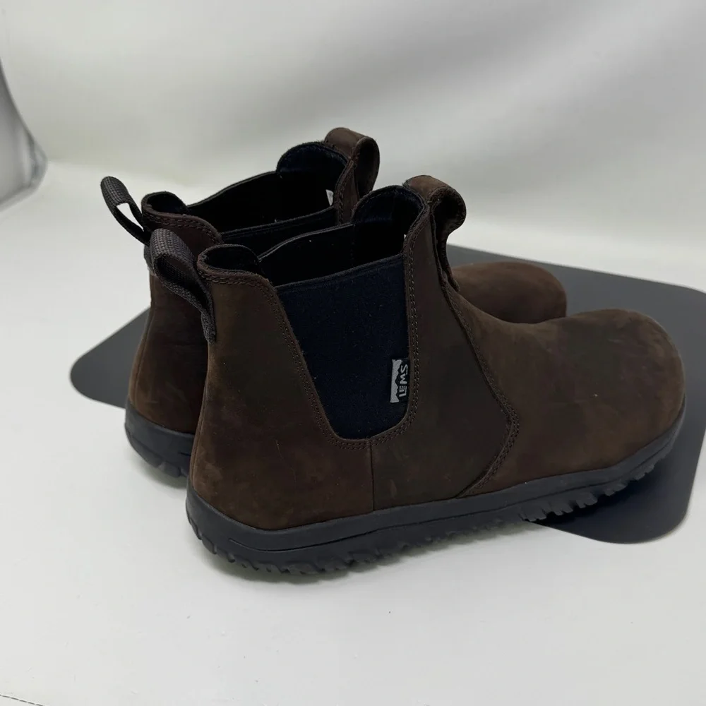 Men's Brown Waterproof Chelsea Rain & Snow Boots